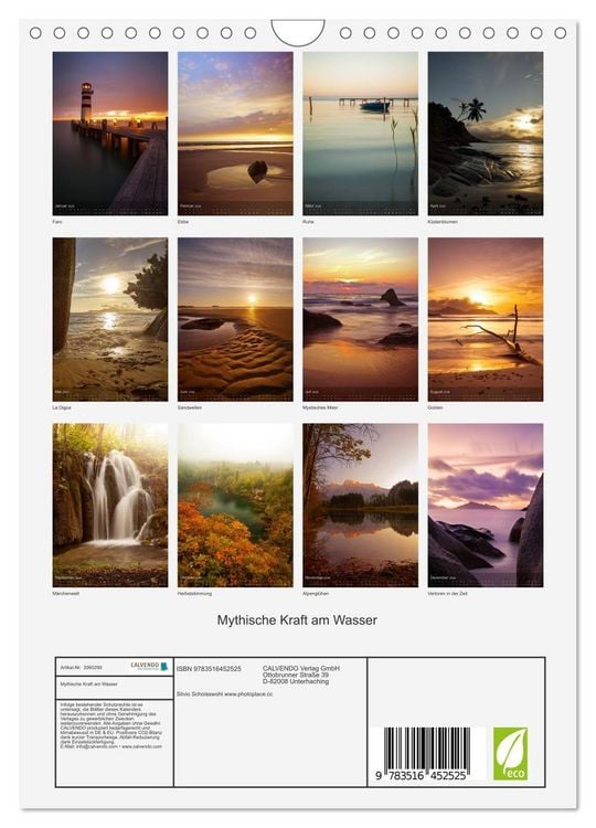 Produktbild: Mythische Kraft am Wasser (Wandkalender 2026 DIN A4 hoch), CALVENDO Monatskalender