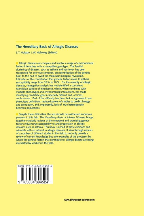 Produktbild: The Hereditary Basis of Allergic Diseases