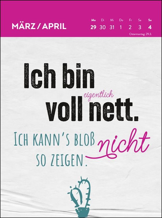 Produktbild: Wochenkalender 2027: Ich atme ein, ich raste aus