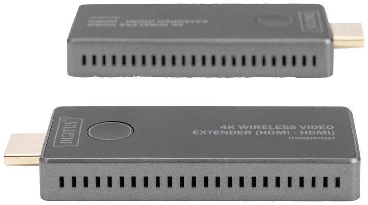 Produktbild: Digitus DS-55323 HDMI-Funk&uuml;bertragung (Set) 30 m 3840 x 2160 Pixel integrierte LED-Anzeige, mobile Variante