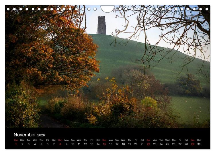Produktbild: Glastonbury Tor (Wall Calendar 2026 DIN A4 landscape), CALVENDO 12 Month Wall Calendar