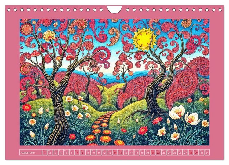 Produktbild: Topografie der Fantasie (Wandkalender 2027 DIN A4 quer), CALVENDO Monatskalender