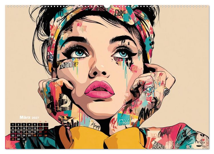 Produktbild: Popart Visionen (Wandkalender 2027 DIN A2 quer), CALVENDO Monatskalender