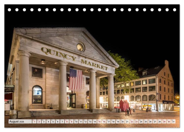 Produktbild: Stadtansichten aus Boston (Tischkalender 2026 DIN A5 quer), CALVENDO Monatskalender
