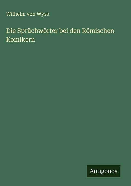 Produktbild: Die Spr&uuml;chw&ouml;rter bei den R&ouml;mischen Komikern