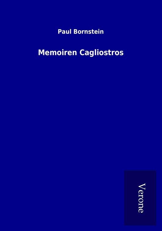 Produktbild: Memoiren Cagliostros