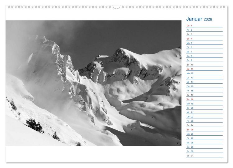 Produktbild: Region Oberstdorf - Kleinwalsertal und Nebelhorn (Wandkalender 2026 DIN A2 quer), CALVENDO Monatskalender