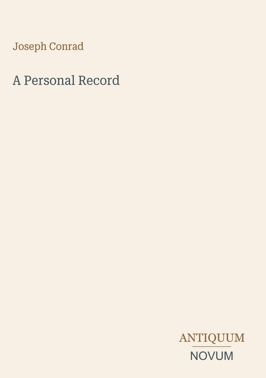 Produktbild: A Personal Record