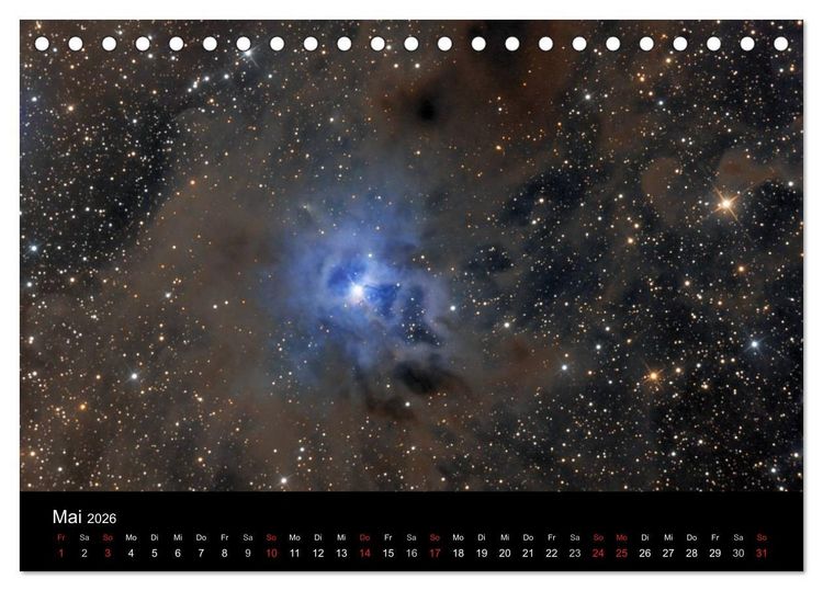 Produktbild: Die Galaxie im Garten (Tischkalender 2026 DIN A5 quer), CALVENDO Monatskalender
