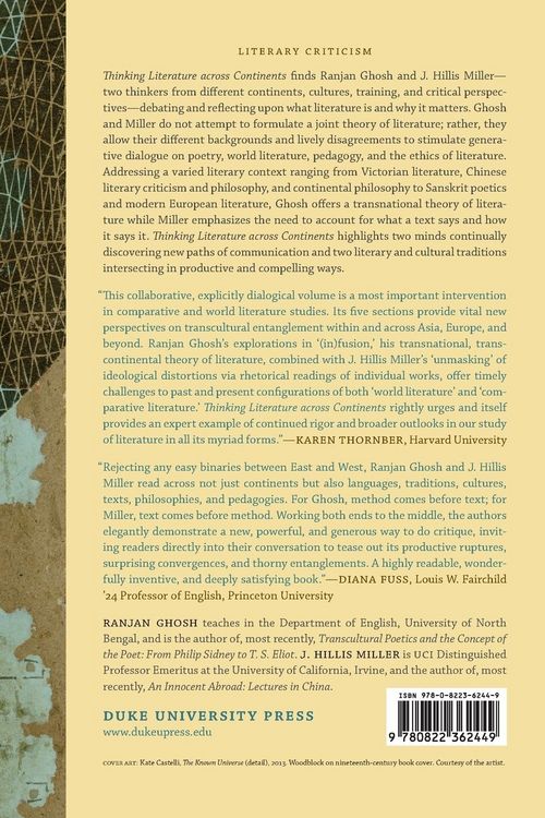 Produktbild: Thinking Literature across Continents