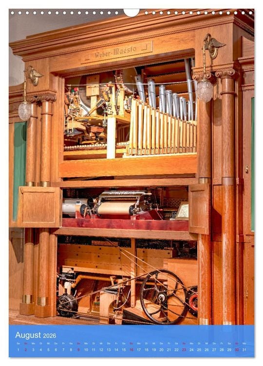 Produktbild: Mechanische Musikinstrumente (Wandkalender 2026 DIN A3 hoch), CALVENDO Monatskalender