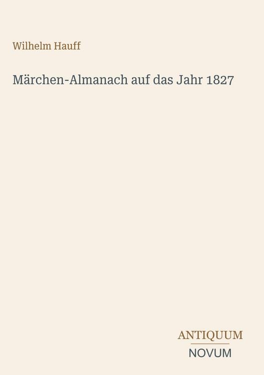 Produktbild: M&auml;rchen-Almanach auf das Jahr 1827