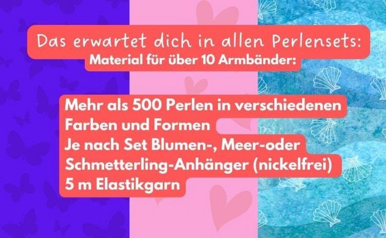 Produktbild: Perlenset Schmetterling