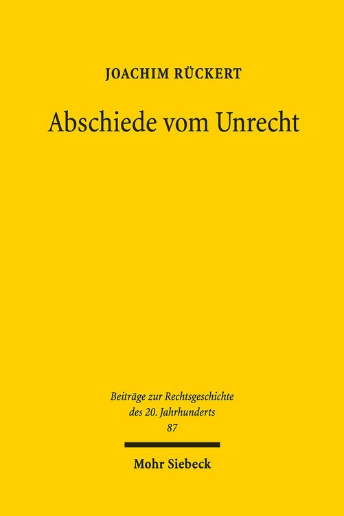 Produktbild: Abschiede vom Unrecht