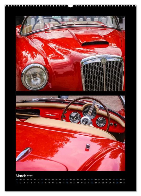 Produktbild: The World of Classic Cars (High Quality Premium Wall Calendar 2026 DIN A2 portrait),CALVENDO 12 Month Wall Calendar
