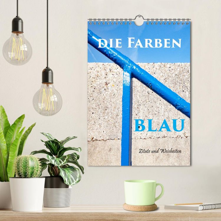 Produktbild: Die Farben blau (Wandkalender 2026 DIN A4 hoch), CALVENDO Monatskalender