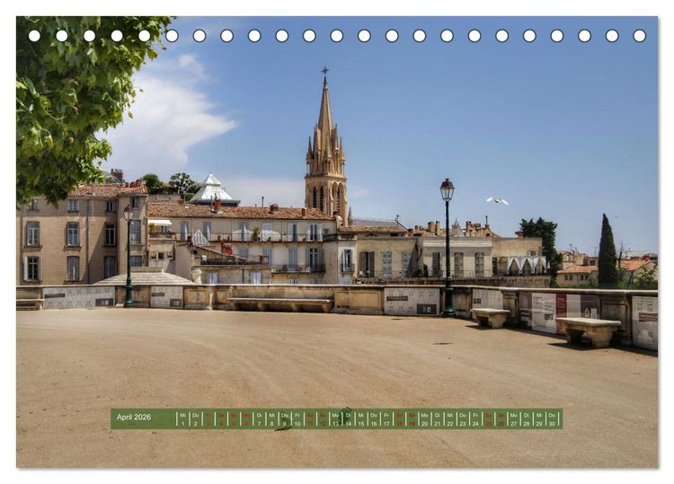 Produktbild: S&uuml;dfrankreich - Rund um Montpellier (Tischkalender 2026 DIN A5 quer), CALVENDO Monatskalender