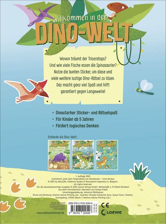 Produktbild: Meine Dino-Welt - R&auml;tselblock