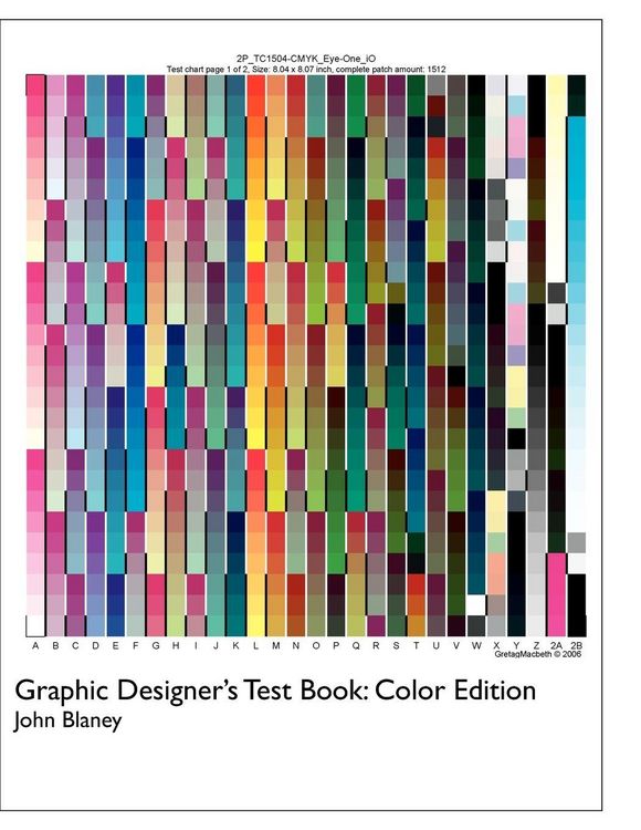 Produktbild: Designer's Test Book Color Edition
