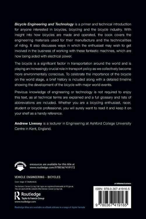 Produktbild: Bicycle Engineering and Technology