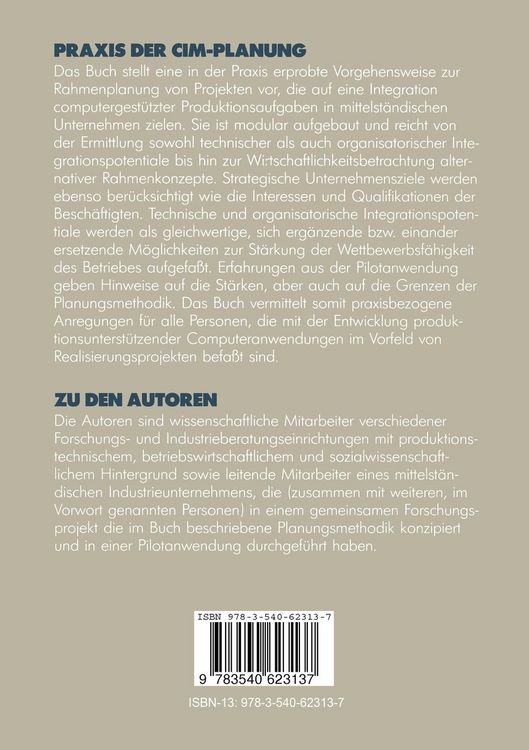 Produktbild: Praxis der CIM-Planung