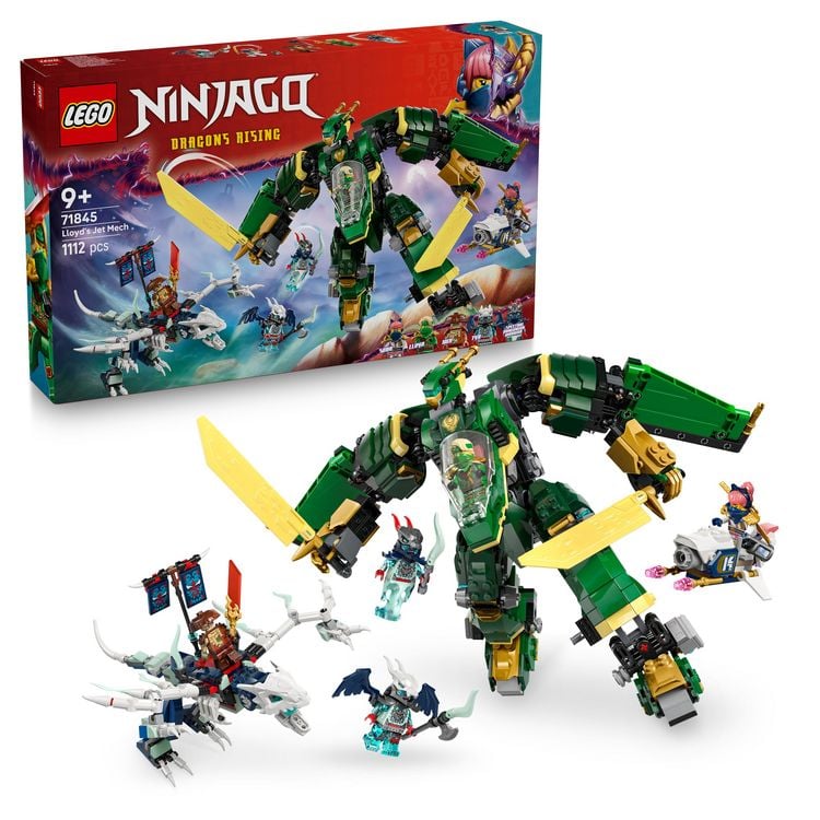 Bild vom Artikel LEGO NINJAGO 2in1 Lloyds Jet-Mech - Set mit Drachen & Figuren - 71845 vom Autor 