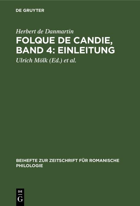 Produktbild: Folque de Candie, Band 4: Einleitung