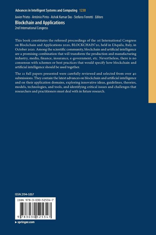 Produktbild: Blockchain and Applications