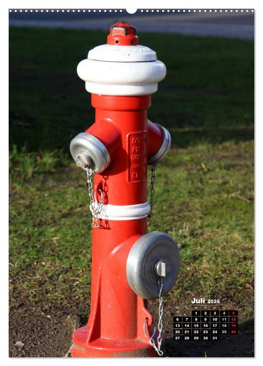 Produktbild: Nostalgie Hydranten (hochwertiger Premium Wandkalender 2026 DIN A2 hoch), Kunstdruck in Hochglanz
