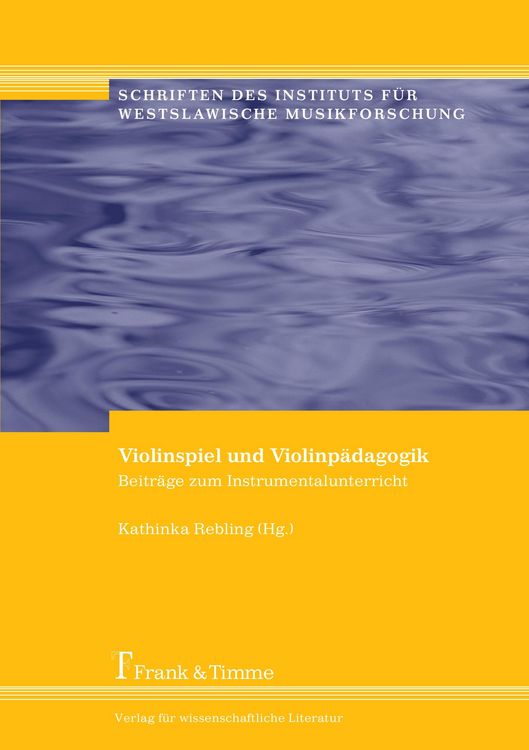 Produktbild: Violinspiel und Violinp&auml;dagogik