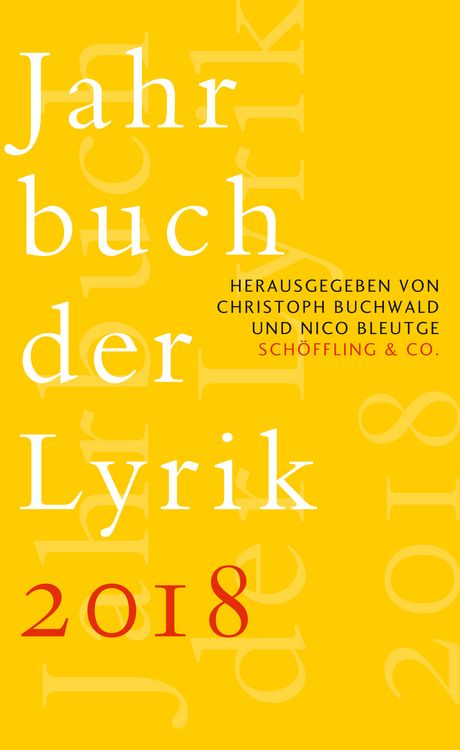 Produktbild: Jahrbuch der Lyrik 2018