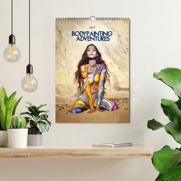 Produktbild: Bodypainting Adventures - Farbe auf nackter Haut (Wandkalender 2027 DIN A3 hoch), CALVENDO Monatskalender
