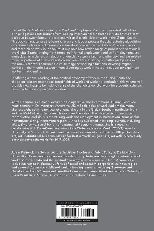 Produktbild: The Political Economy of Work in the Global South