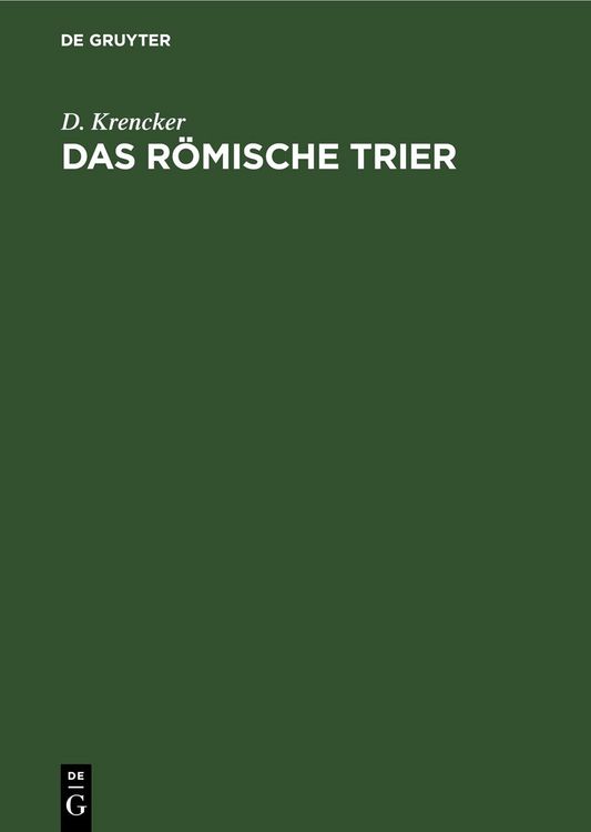 Produktbild: Das R&ouml;mische Trier