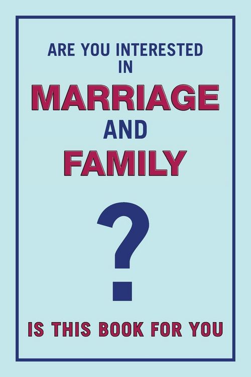 Produktbild: Are You Interested in Marriage and Family