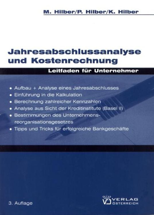 Produktbild: Jahresabschlussanalyse und Kostenrechnung