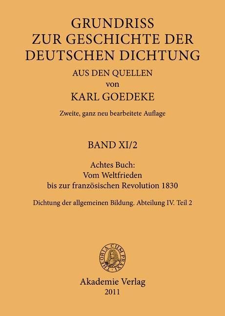 Produktbild: Achtes Buch: Vom Weltfrieden bis zur franz&ouml;sischen Revolution 1830