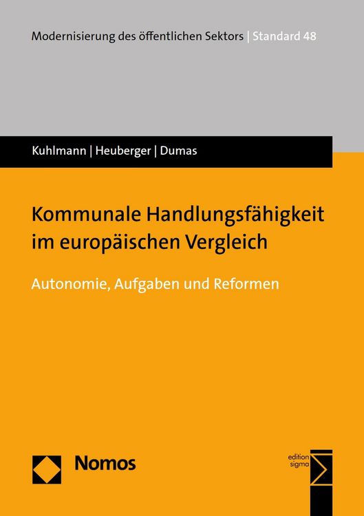Produktbild: Kommunale Handlungsf&auml;higkeit im europ&auml;ischen Vergleich