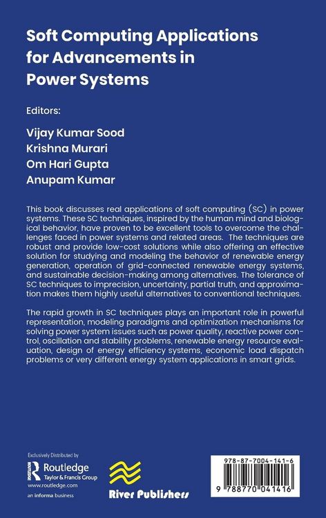 Produktbild: Soft Computing Applications for Advancements in Power Systems