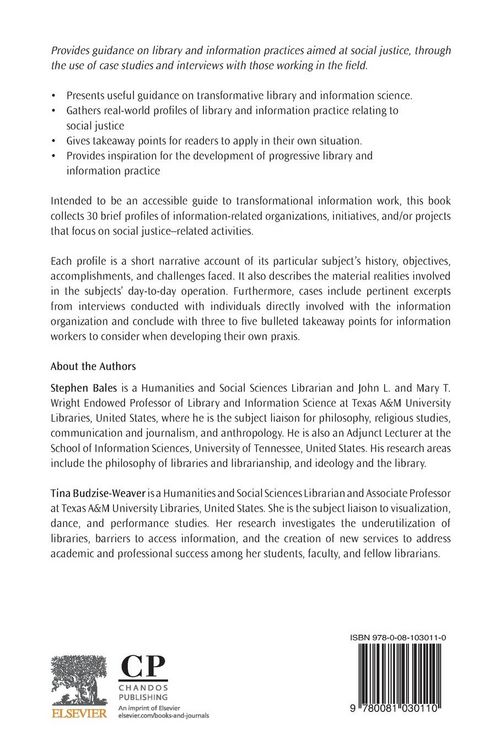 Produktbild: Transformative Library and Information Work