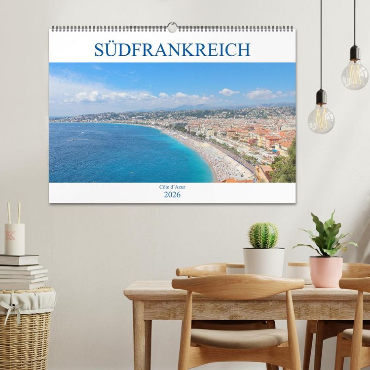 Produktbild: S&uuml;dfrankreich - C&ocirc;te d&rsquo;Azur (Wandkalender 2026 DIN A2 quer), CALVENDO Monatskalender
