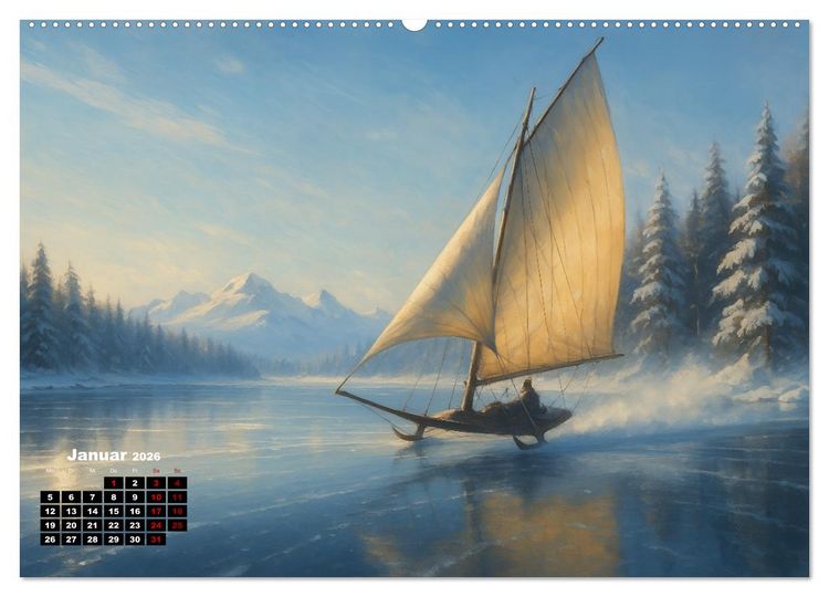 Produktbild: Wind bewegt die Welt (Wandkalender 2026 DIN A2 quer), CALVENDO Monatskalender
