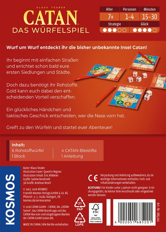 Produktbild: CATAN - Das W&uuml;rfelspiel