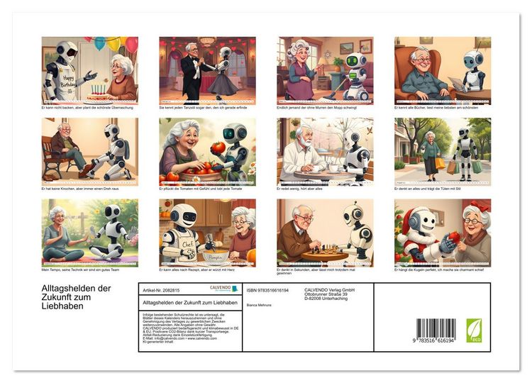 Produktbild: Alltagshelden der Zukunft zum Liebhaben (Wandkalender 2026 DIN A3 quer), CALVENDO Monatskalender
