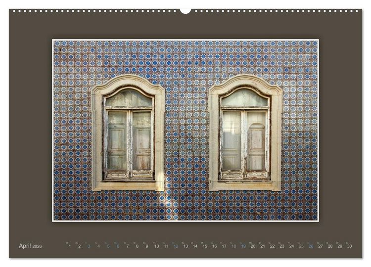 Produktbild: Azulejo-Fassaden in Portugal (Wandkalender 2026 DIN A2 quer), CALVENDO Monatskalender
