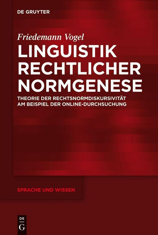 Produktbild: Linguistik rechtlicher Normgenese