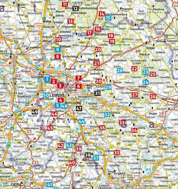 Produktbild: ROTHER Wanderf&uuml;hrer Rund um Leipzig