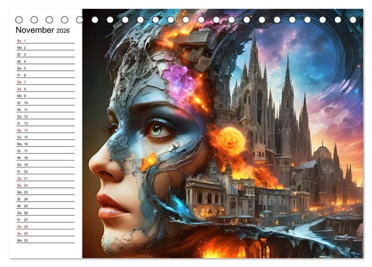 Produktbild: Metropolengesichter (Tischkalender 2026 DIN A5 quer), CALVENDO Monatskalender