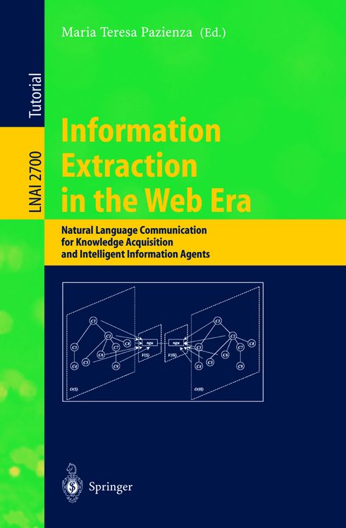 Produktbild: Information Extraction in the Web Era