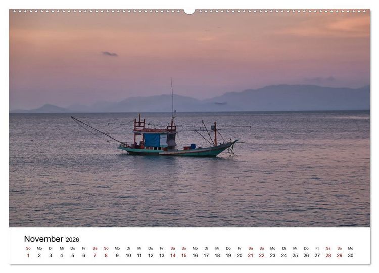 Produktbild: Die sch&ouml;nsten Inseln Thailands (Wandkalender 2026 DIN A2 quer), CALVENDO Monatskalender